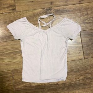 Pink garage crop top